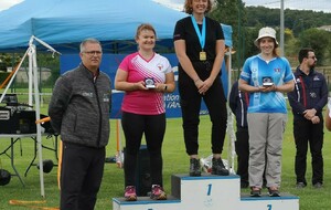 Mélanie sur le podium des Chpt Régionaux à Salaise sur Sanne